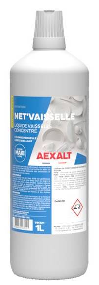 Liquide vaisselle Net'vaisselle citron vert bidon de 1L - AEXALT - VM721
