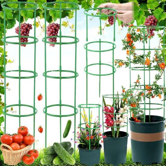Tuteur pour plantes - 210 pièces hauteur ajustable pour tomates et fleurs - Lytech - Image 1