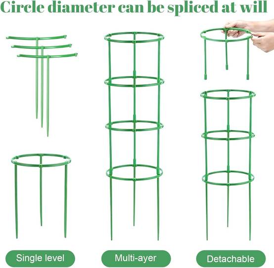 Tuteur pour plantes - 210 pièces hauteur ajustable pour tomates et fleurs - Lytech - Image 5