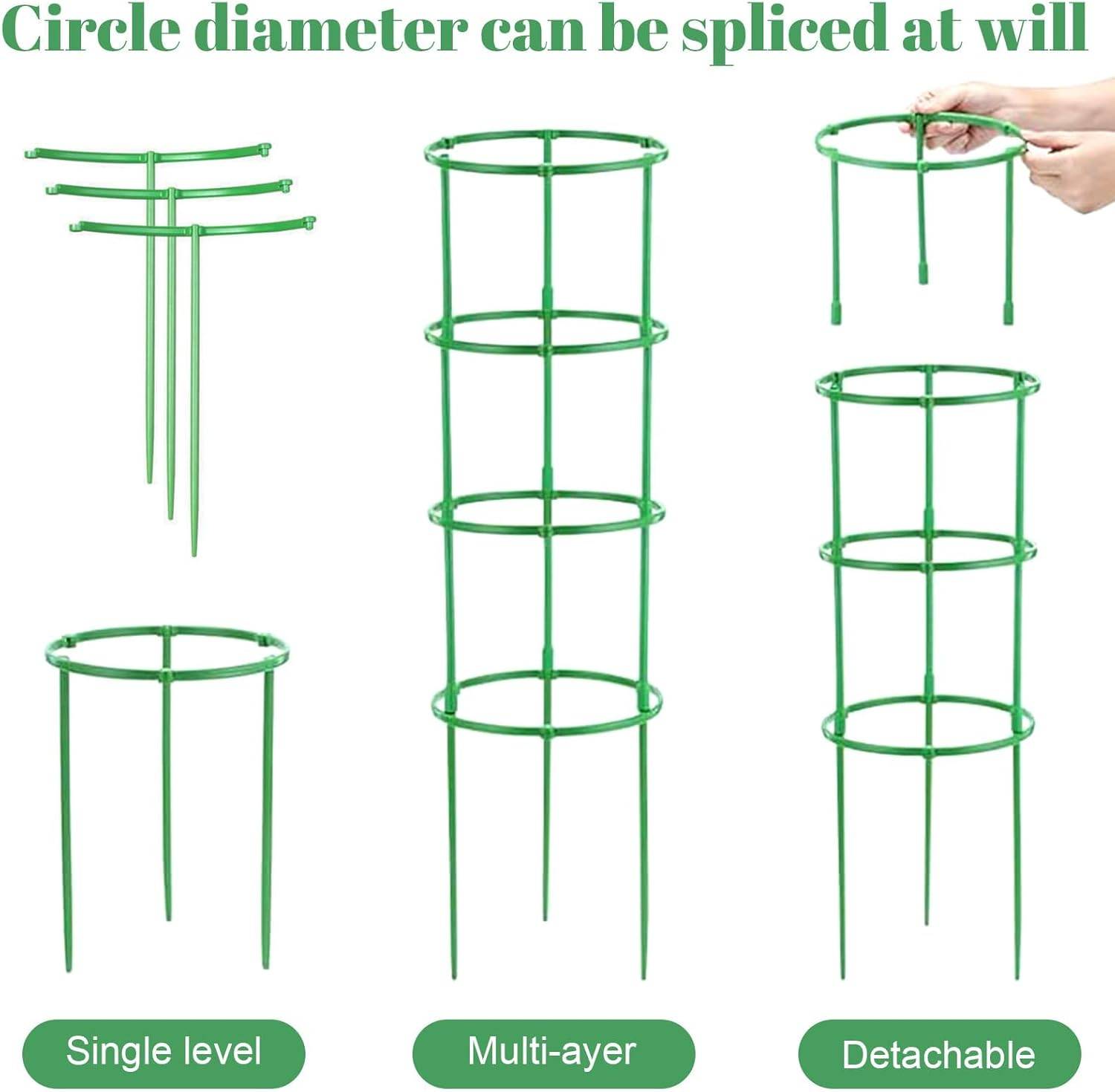 Tuteur pour plantes - 210 pièces hauteur ajustable pour tomates et fleurs - Lytech - Image 5