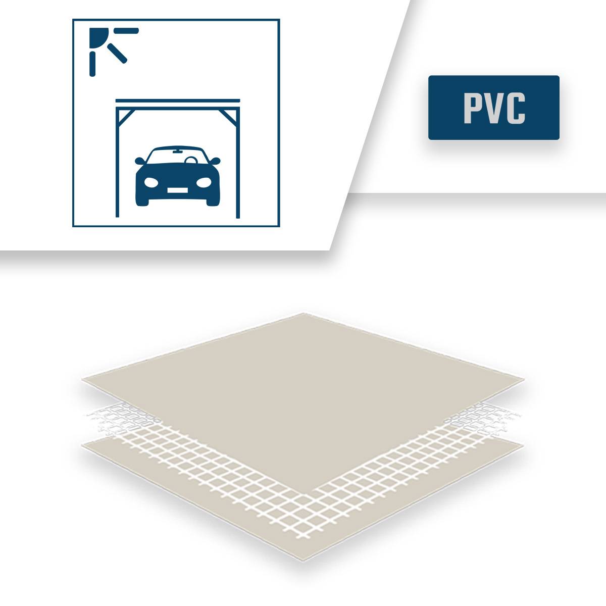 Bâche pour Carport Ivoire 2,5x4,5 m Protection Solaire XP680M2CP - Garantie 15 ans - Pour abri de voiture - Made in France TECPLAST - Image 4