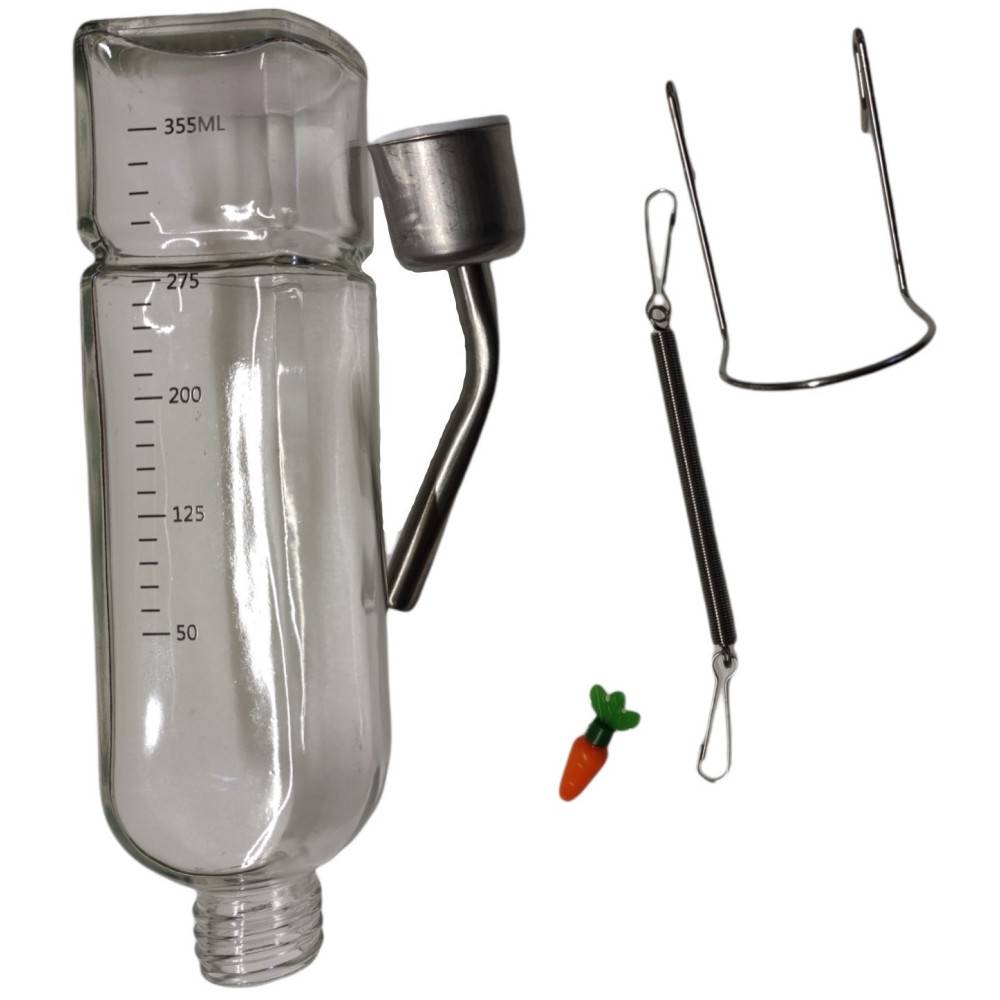 animallparadise - Biberon à eau en verre . contenance 355 ml. pour rongeurs. - Image 3