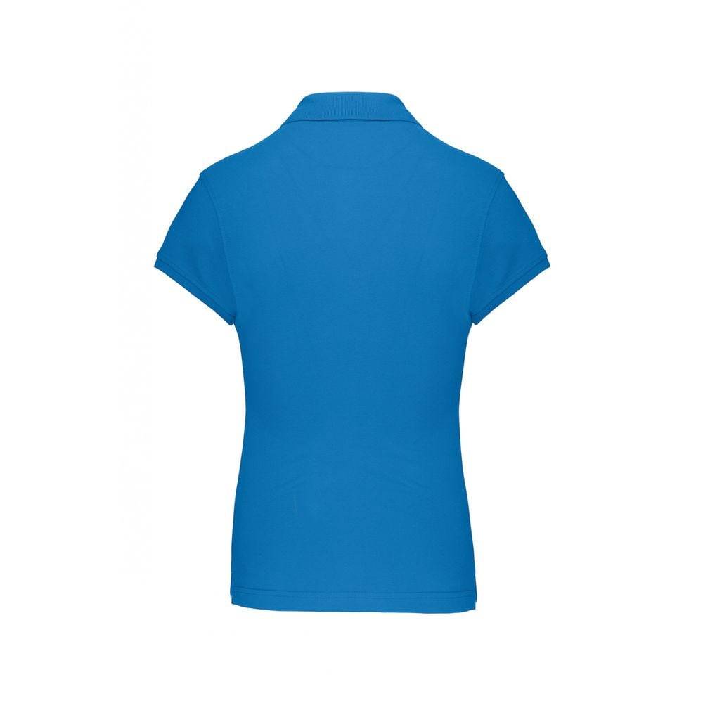 Polo de travail femme Kariban 100% coton Bleu Tropical XL - Image 2