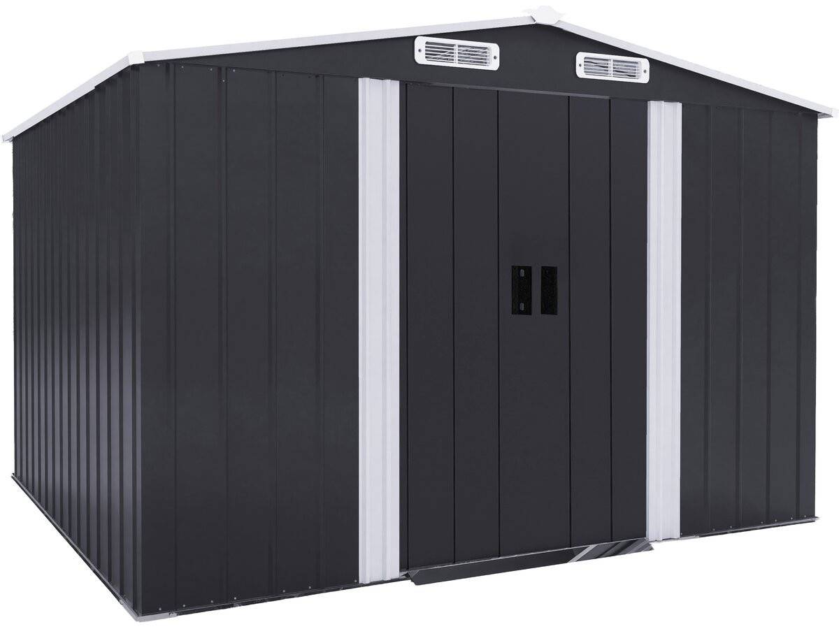 Habitat Et Jardin - Abri De Jardin Métal Avec Porte Coulissante "boston" - 6,54 M² - Gris -habitat Et Jardin - Image 1