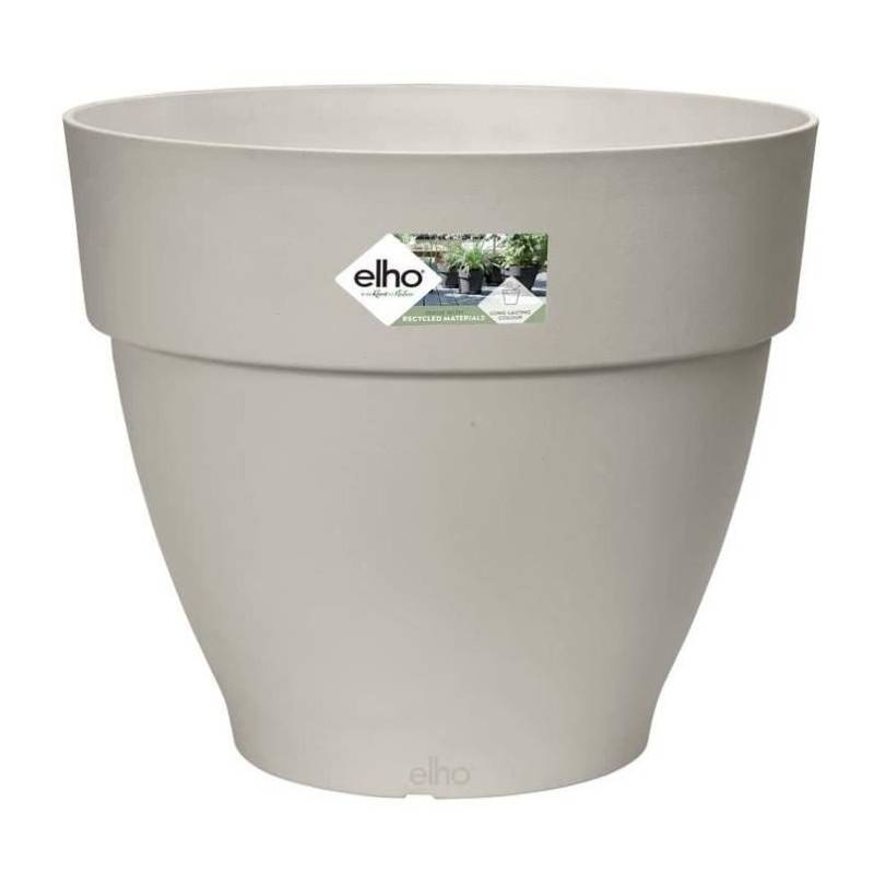 Elho - Pot De Fleurs Rond Vibia - Plastique Réservoir - ø35 - Blanc - Image 1