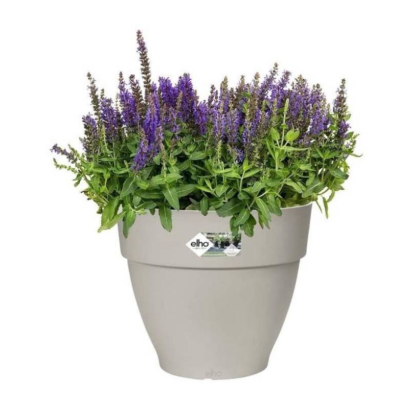 Elho - Pot De Fleurs Rond Vibia - Plastique Réservoir - ø35 - Blanc - Image 3
