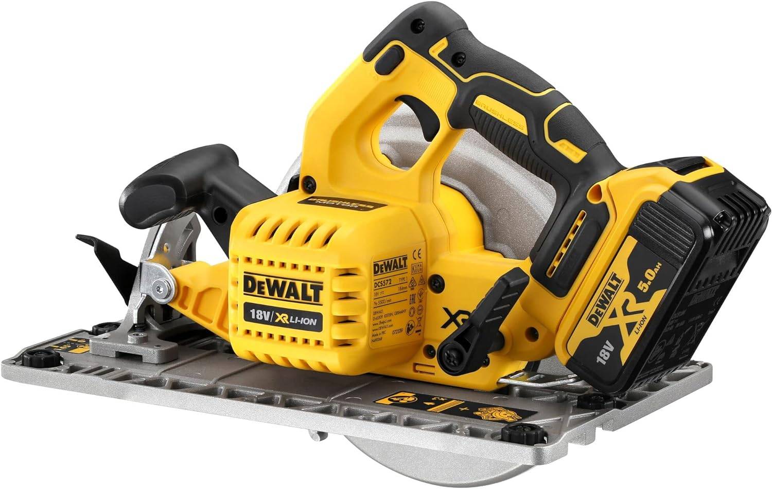 Scie circulaire XR 18V 184 mm - DEWALT - sans batterie ni chargeur - coffret - DCS572NT-XJ - Image 3