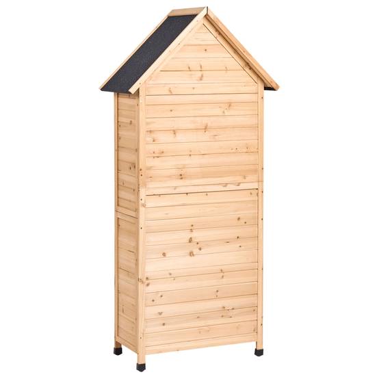 Beliani - Abri de jardin Bois de sapin Naturel SENIGA - 85x46x183- Beliani - Image 6