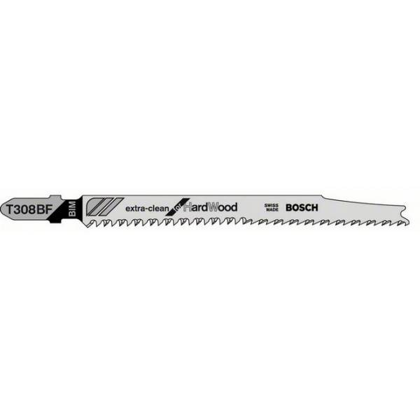 Bosch - Carte 5 Lames Bois dur BOSCH Bi-Métal Expert T308BF - 2608900544 - Image 1