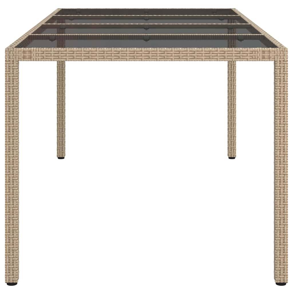 Maison Chic - Table De Jardin - Table Extérieure Beige 190 x 90 x 75 cm Poly rotin - Image 4