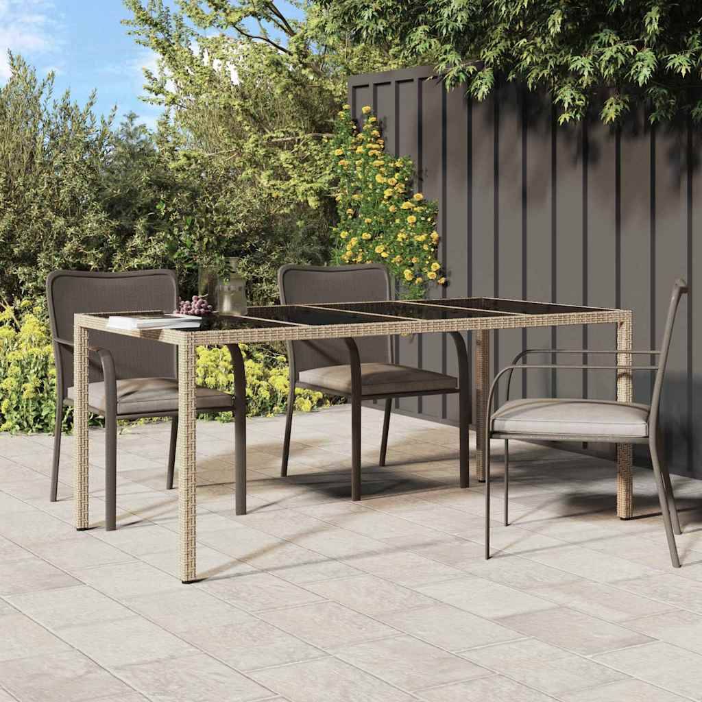 Maison Chic - Table De Jardin - Table Extérieure Beige 190 x 90 x 75 cm Poly rotin - Image 2