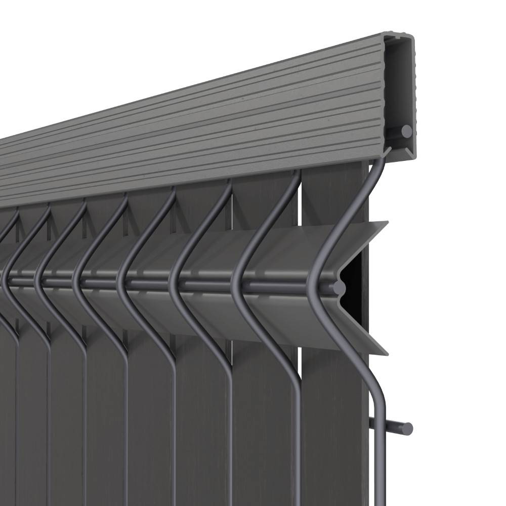 Decklinea - Kit Occultation Composite - L2,5 x H1,53m - Gris Anthracite - Haute Resistance - Occultant Pour Grillage Rigide - Image 4