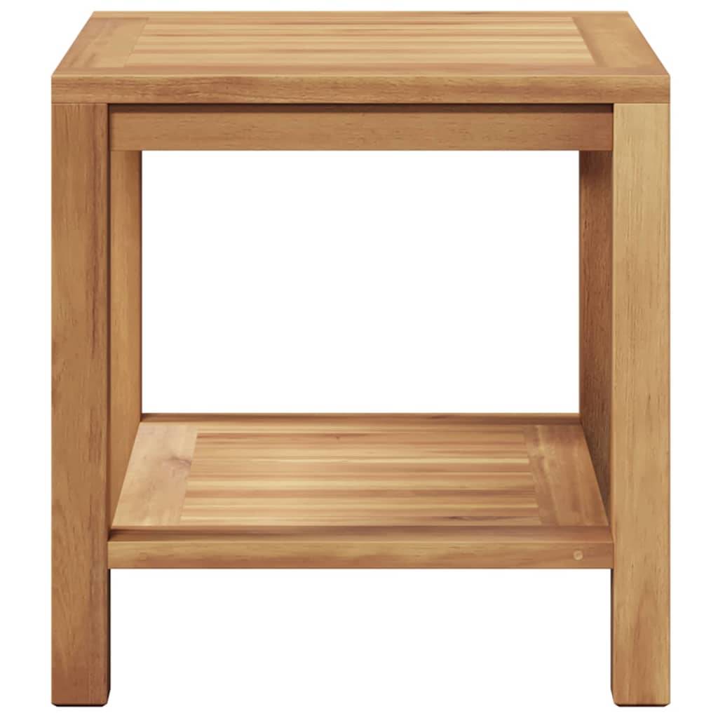 Table basse Bois de Teck Massif Marron 45 x 45 x 45 cm - PANGIVO - Image 5