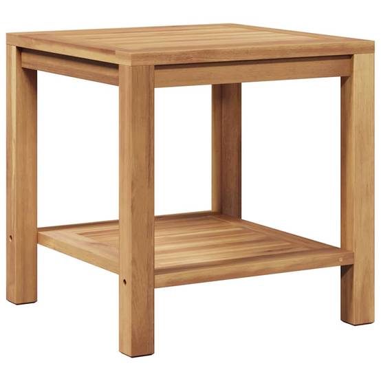 Table basse Bois de Teck Massif Marron 45 x 45 x 45 cm - PANGIVO - Image 2