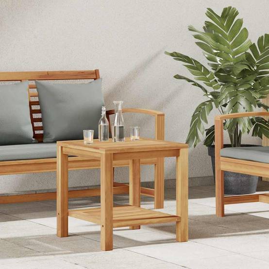 Table basse Bois de Teck Massif Marron 45 x 45 x 45 cm - PANGIVO - Image 1