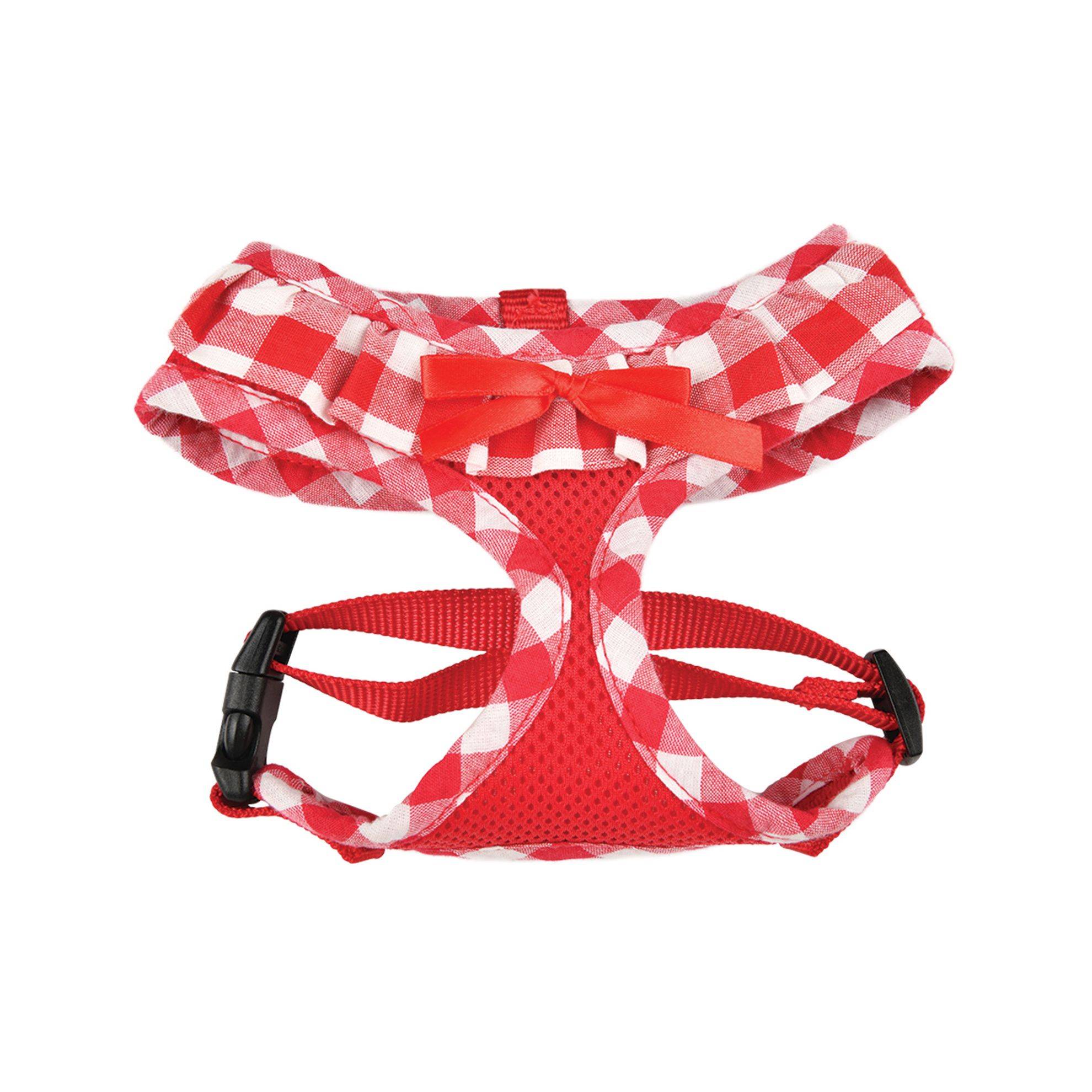 Harnais Air Mesh Vichy Rouge Taille : XL DOOGY CLASSIC