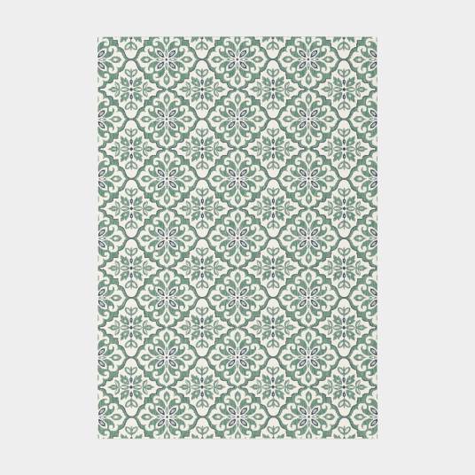 Decoweb - Tapis d'extérieur et intérieur - Madeleine - Vert céladon - 200 x 290 cm - Decoweb - Image 1