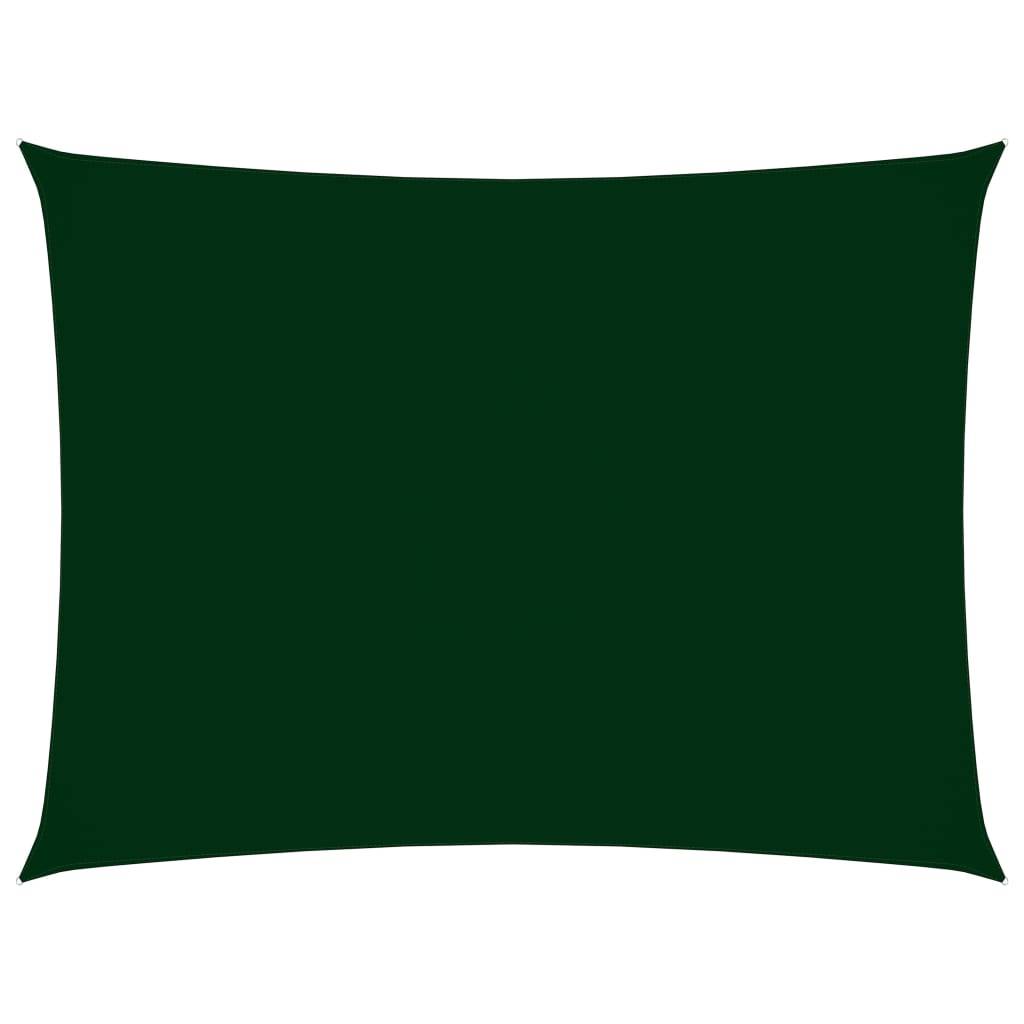 Helloshop26 - Voile toile d'ombrage parasol tissu oxford rectangulaire 2,5 x 4 m vert foncé - Image 1