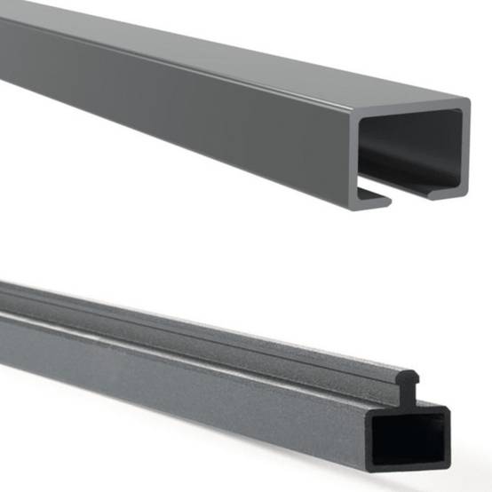 Kit clôture composite et aluminium sur platine L16.20m x H1m gris quartz - Easy Clôture - Image 6