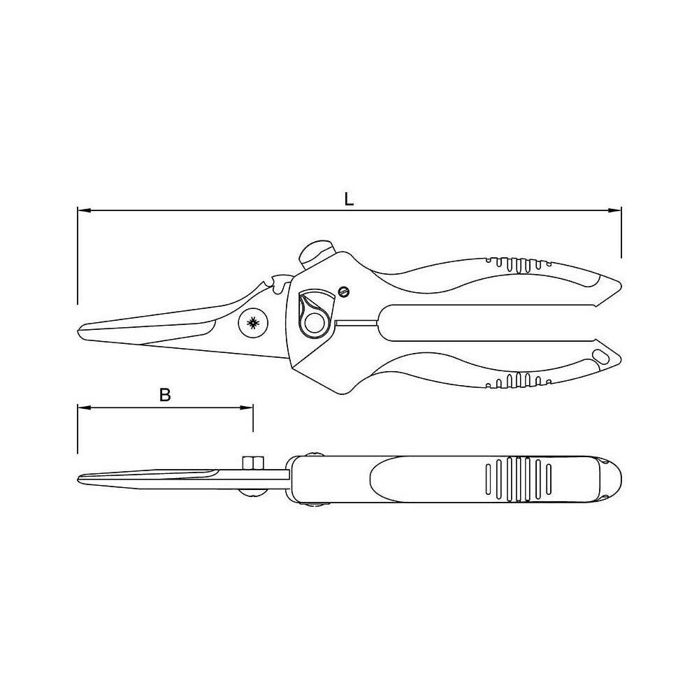 Cisaille universelle droite bi-matière MOB 210 mm - Image 2