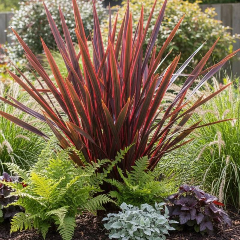 Lin de Nouvelle-Zélande Pink Panther, Phormium - Pot de 4L - 20/40 cm - Image 5