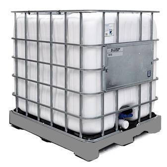 Cuve de stockage 1000l ibc poche neuve grillagée opaque blanche - Image 1