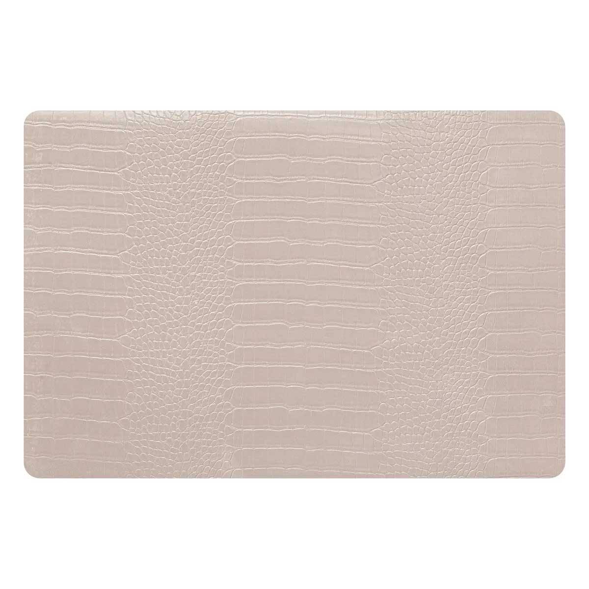 Atmosphera - Set de Table Imprimé "Croco" 33x49cm Beige - Image 1