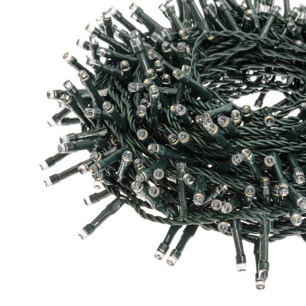 Lotti - Guirlande lumineuse multicolore 18,5M 450 LED animées ou fixes timer câble vert IP44 Lotti - Image 6