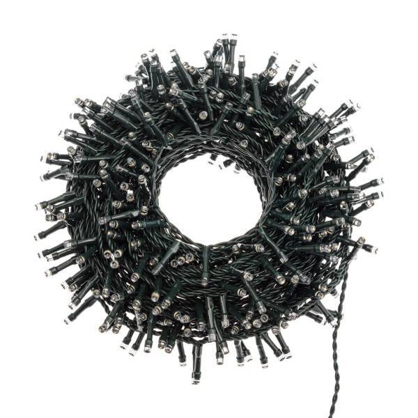 Lotti - Guirlande lumineuse multicolore 18,5M 450 LED animées ou fixes timer câble vert IP44 Lotti - Image 7