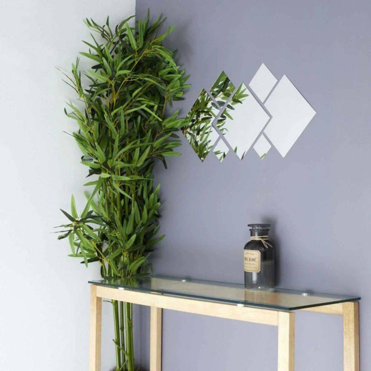 The Home Deco Factory - Décoration Murale Autoadhésive "Miroir" 20cm Argent - Image 2