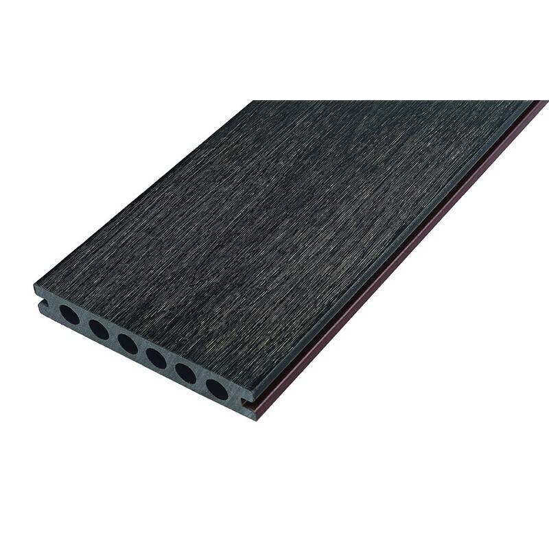PACK 1 m2 lame de terrasse composite coextrude Supra + ACCESSOIRES (4 coloris) 3600x145x23mm - Charbon - Image 3
