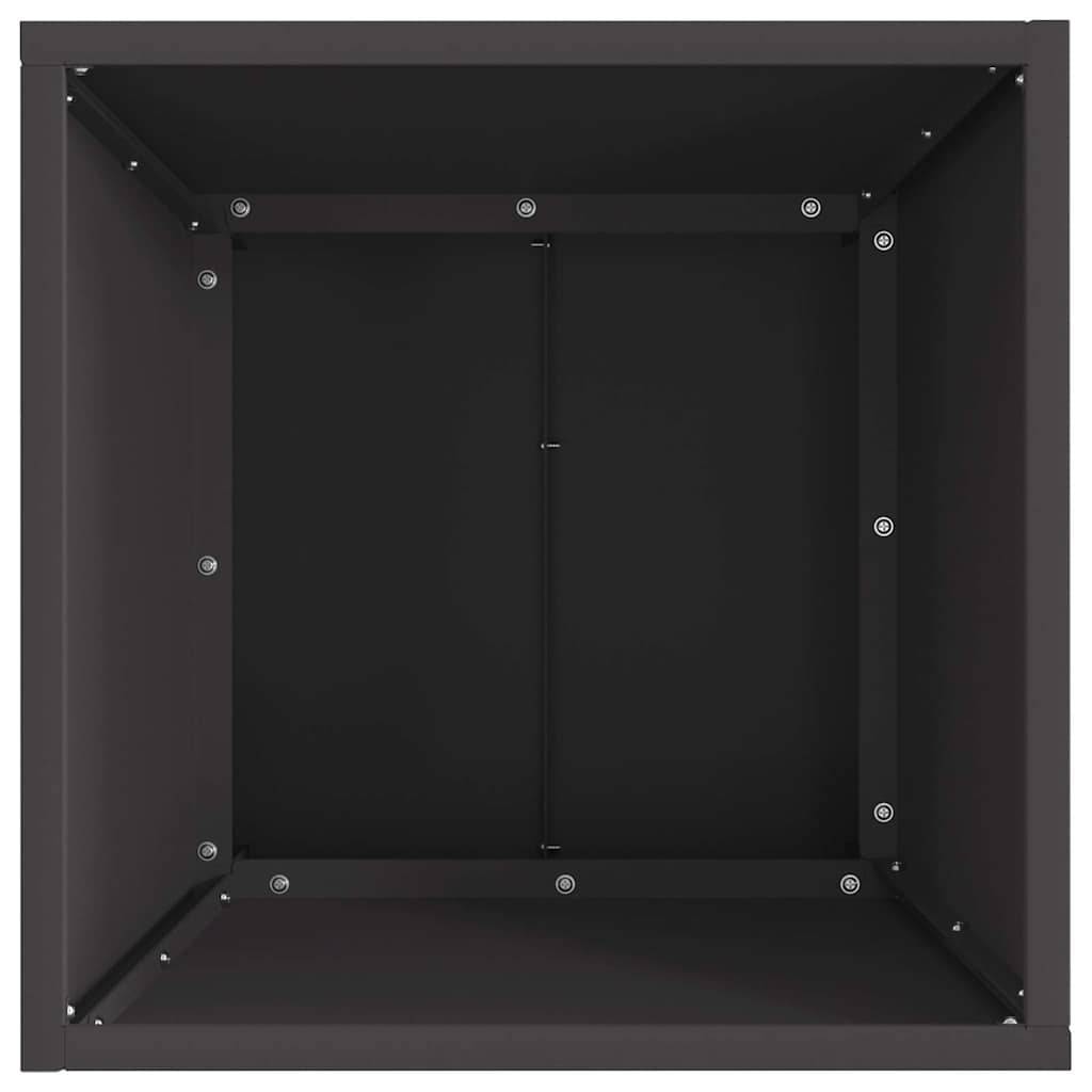 ComfortXL - Brasero Carré de Jardin en Acier Foyer Extérieur pour Terrasse Noir 40x40 cm – ComfortXL Outdoor Living - Image 6