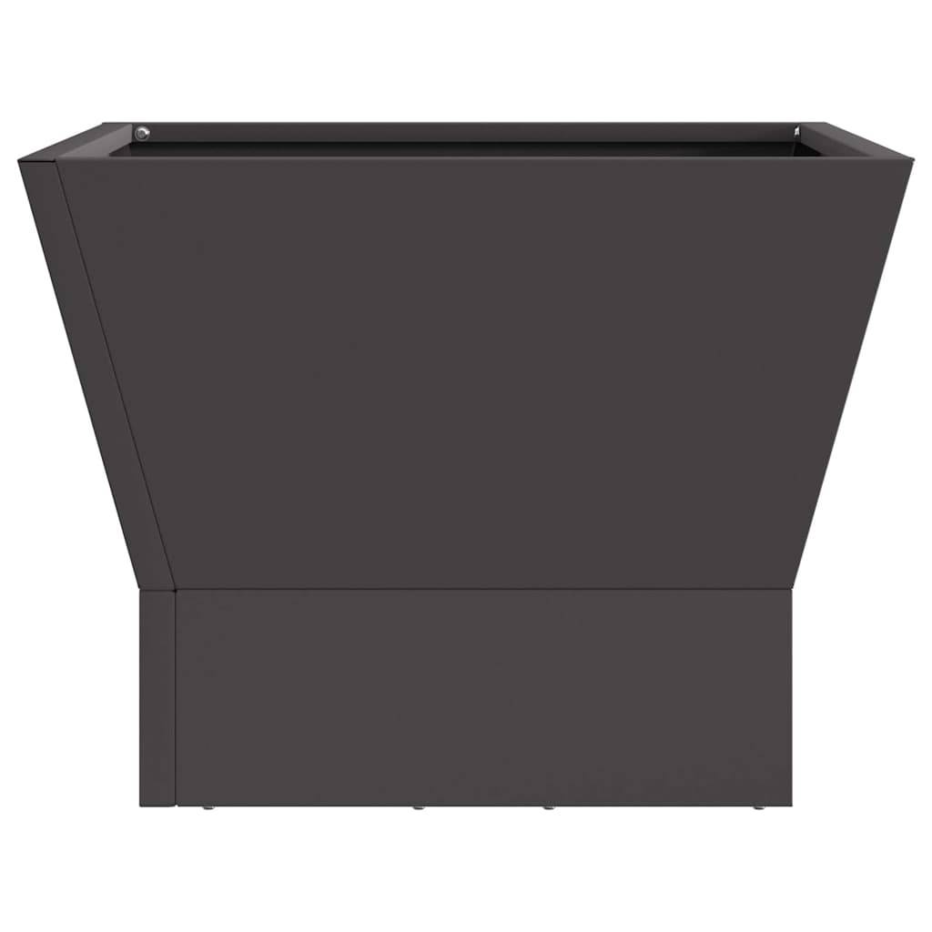 ComfortXL - Brasero Carré de Jardin en Acier Foyer Extérieur pour Terrasse Noir 40x40 cm – ComfortXL Outdoor Living - Image 5