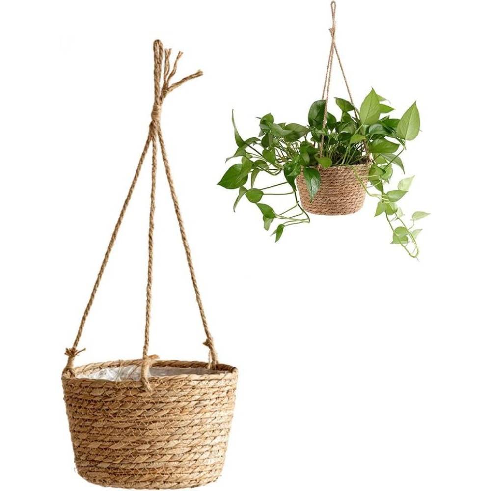 Panier Suspendu en Jute Naturel - Style Scandinave - Multifonction Intérieur/Extérieur - Image 1