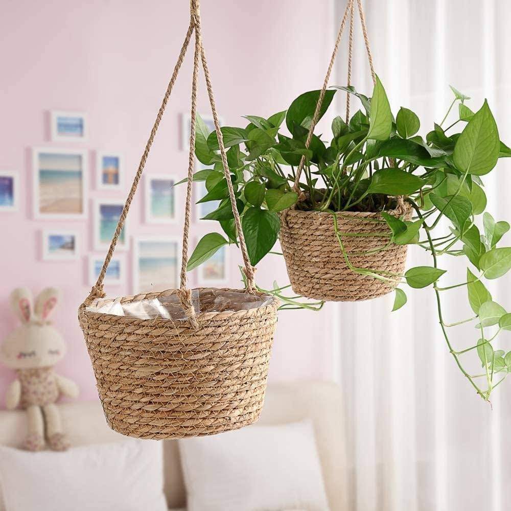 Panier Suspendu en Jute Naturel - Style Scandinave - Multifonction Intérieur/Extérieur - Image 3