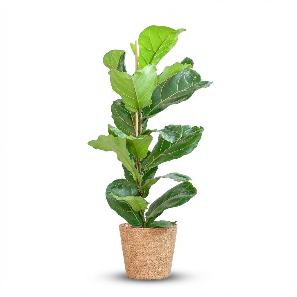 Ficus Lyrata - Pot de 21cm - Hauteur 75 - 85cm - Panier - Plantes d'intérieur - Image 1