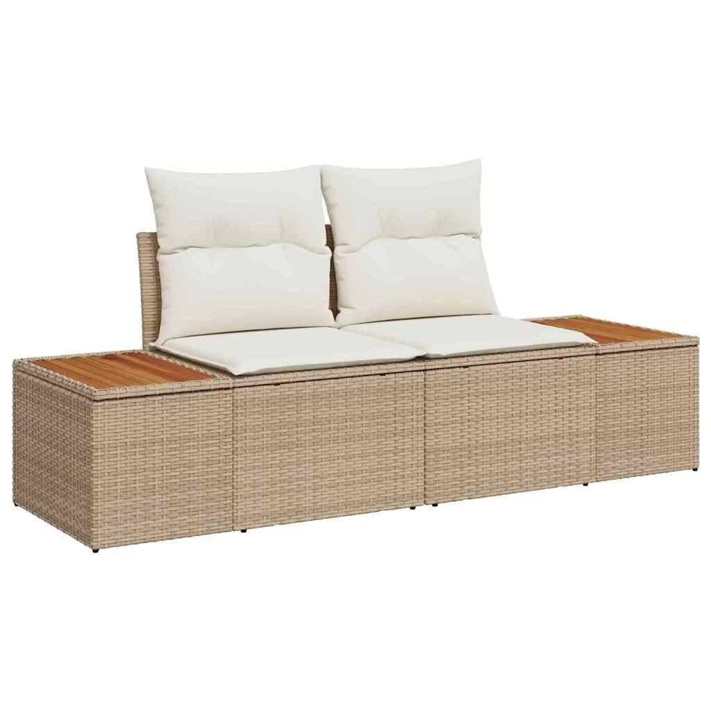 ComfortXL - Salon Extérieur 7 Pièces Polyrotin Beige avec Fonction Rangement et Table de Jardin Carrée – ComfortXL Outdoor Living - Image 4