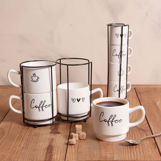 Tour de 4 mugs Sweet coffee 39 cl - Image 2