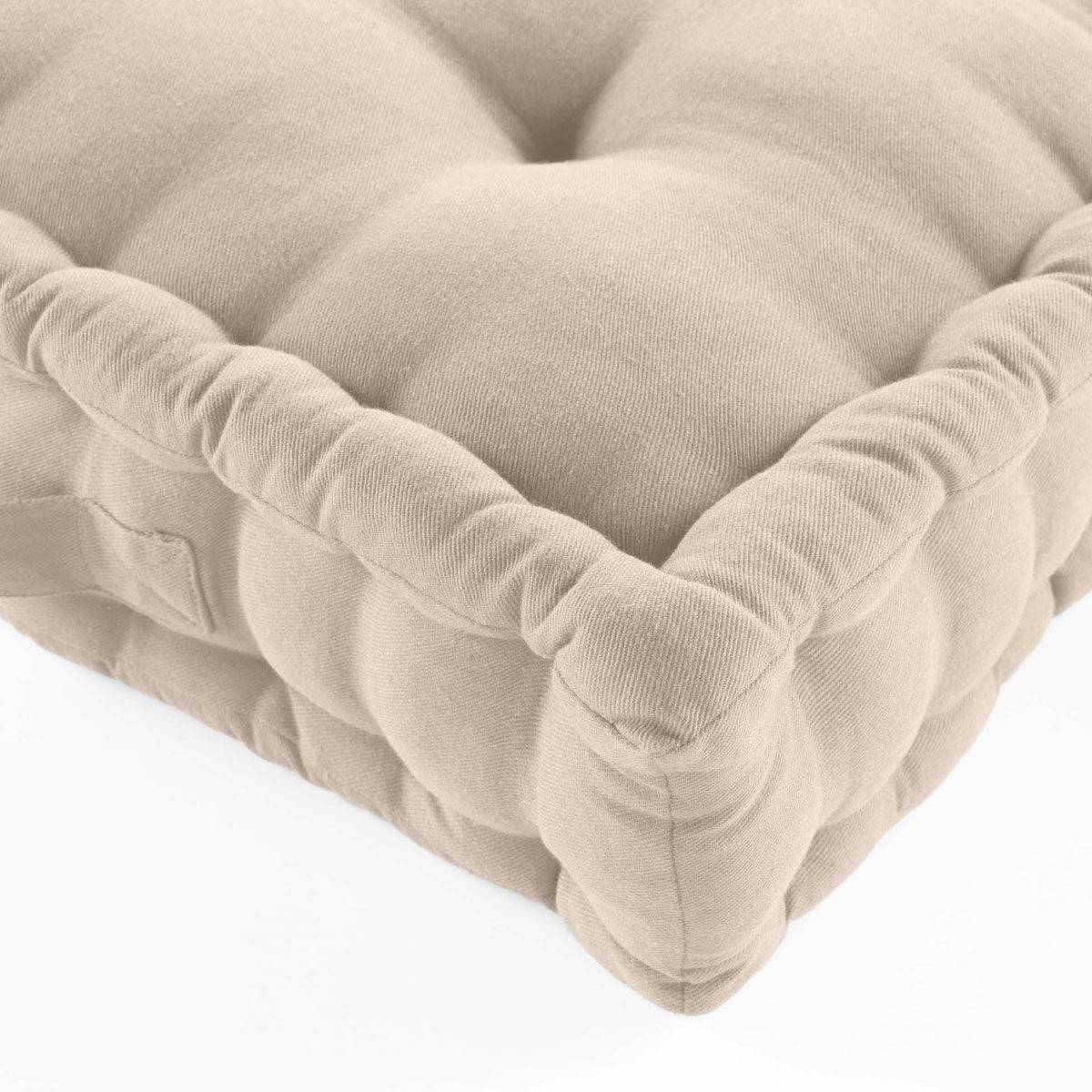 Coussin de Sol "Twily" 50x50cm Lin - Image 2