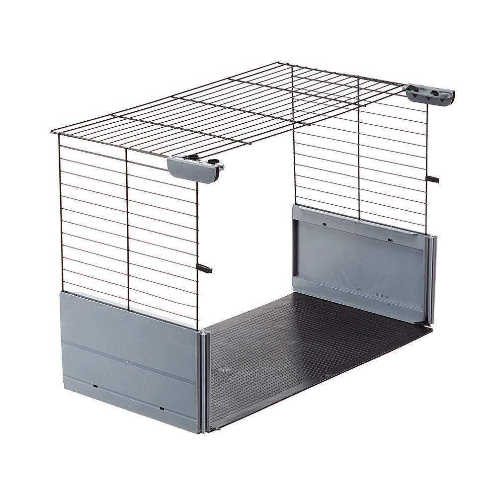 Ferplast - Extension pour Cages Modulables pour Lapins Petits Animaux Multipla, Socle, Grillage Métallique et Plastique Recyclé - Image 1