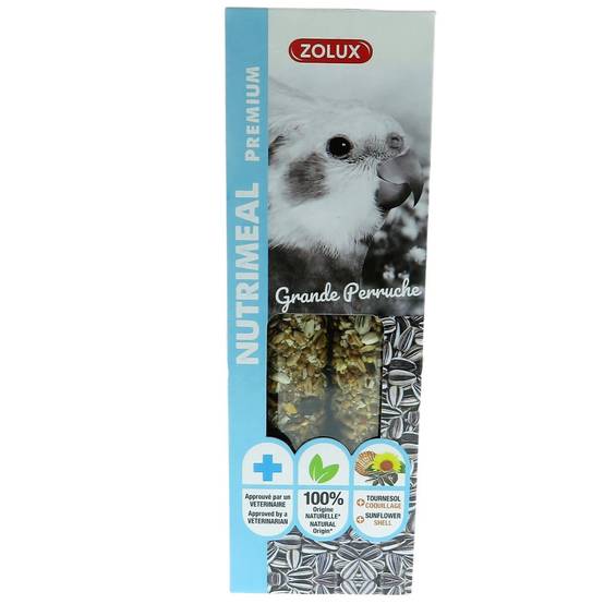 Zolux - Friandises 2 sticks premium tournesol pour grande perruche , pour oiseaux - Image 1