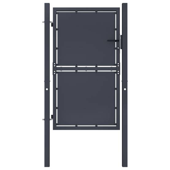 ComfortXL - Portillon de Passage Acier Durable avec Poteaux et Serrure pour Clôture de Jardin Anthracite 100 x 125 cm – ComfortXL Outdoor Living - Image 1