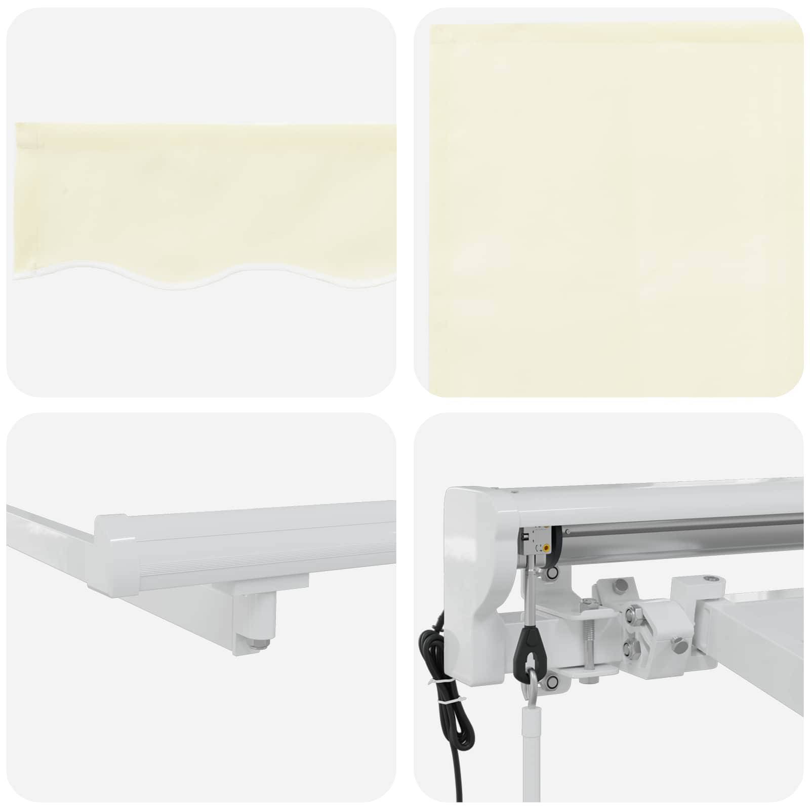 PANGIVO - Store rétractable électrique polyester Crème 4 × 3,5 cm - PANGIVO - Image 6