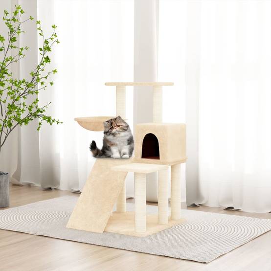 Vidaxl - Arbre à chat avec griffoirs en sisal Crème 82 cm vidaXL 171660 - Image 1