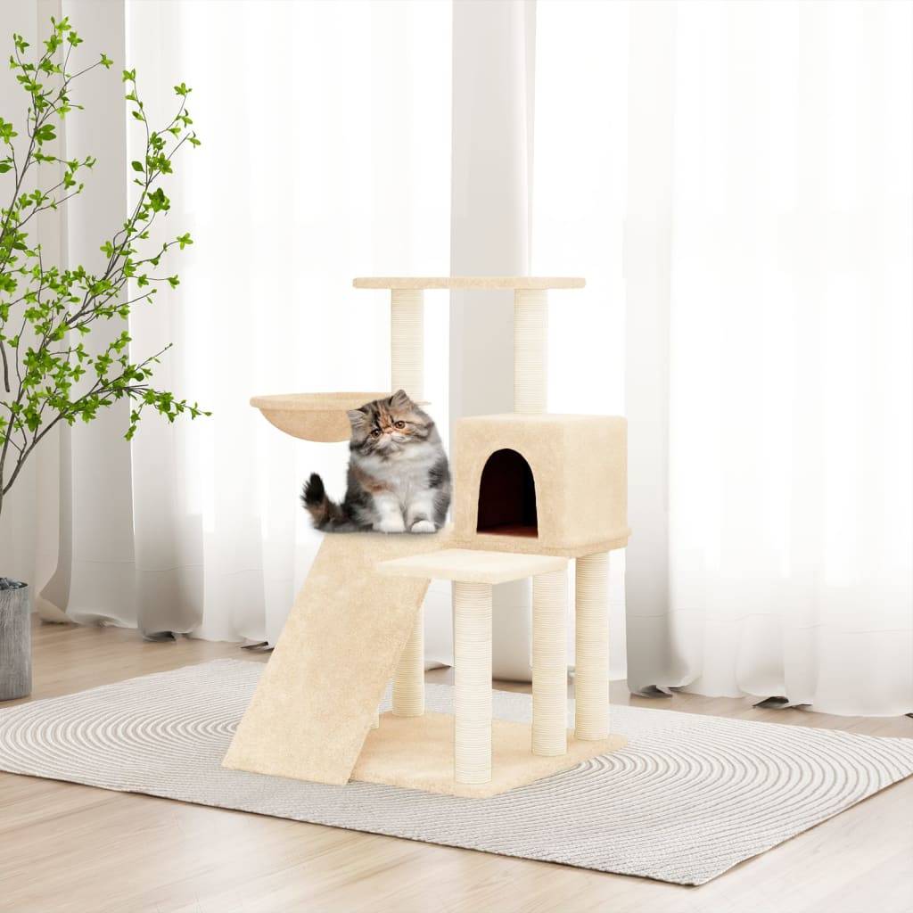 Vidaxl - Arbre à chat avec griffoirs en sisal Crème 82 cm vidaXL 171660 - Image 1
