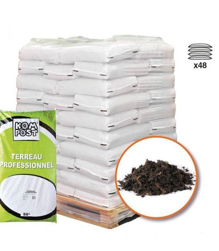 Terreau plantation enrichi en tourbe 48 sacs 50 litres - Image 1