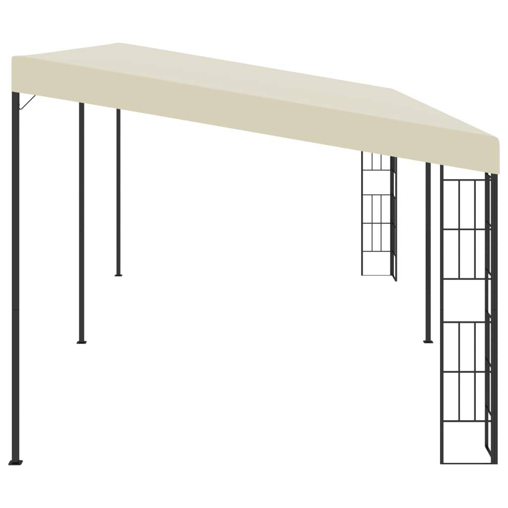 Pergola Adossée Acier Toile Anti-UV pour Terrasse et Jardin Crème 6x3 m – ComfortXL Outdoor Living - Image 3