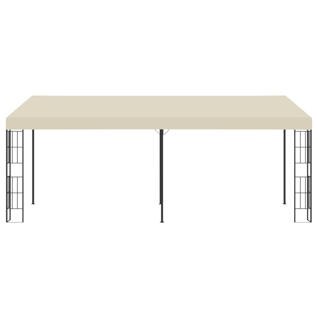 Pergola Adossée Acier Toile Anti-UV pour Terrasse et Jardin Crème 6x3 m – ComfortXL Outdoor Living - Image 2