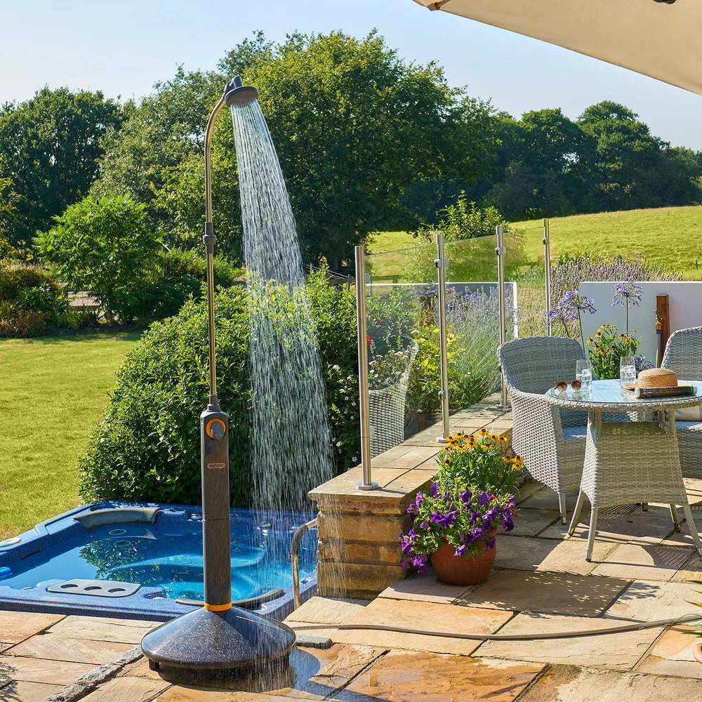 Hozelock - Douche Solaire d’extérieur autonome 210 x 60 x 60 - gris HOZELOCK - Image 3