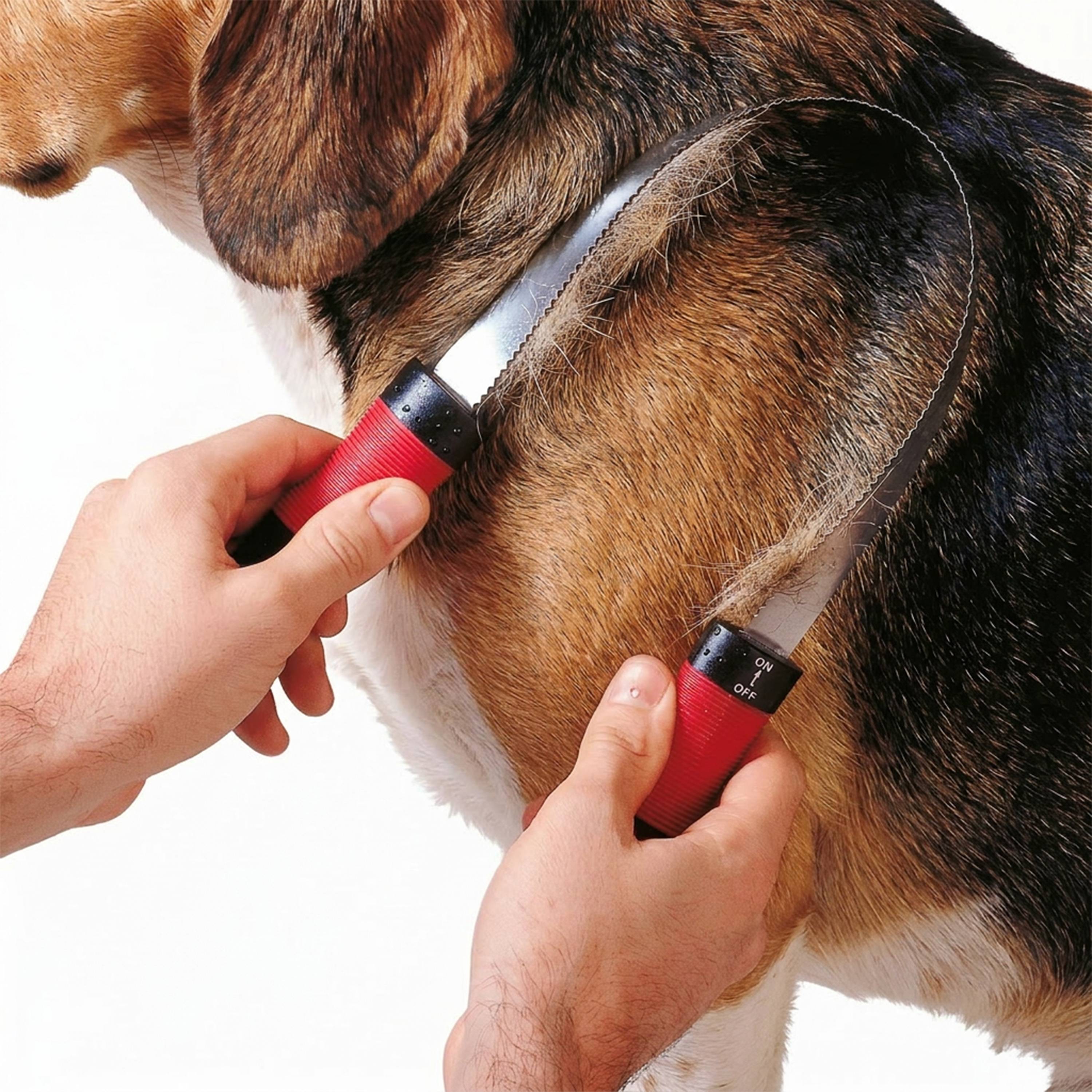 Ferplast - Ferplast Peigne Etrille pour chiens GRO 5954, Lame à double dents, Idéal pour les animaux à poils courts, 28,5 x 6,5 x h 3,4 cm - Image 4